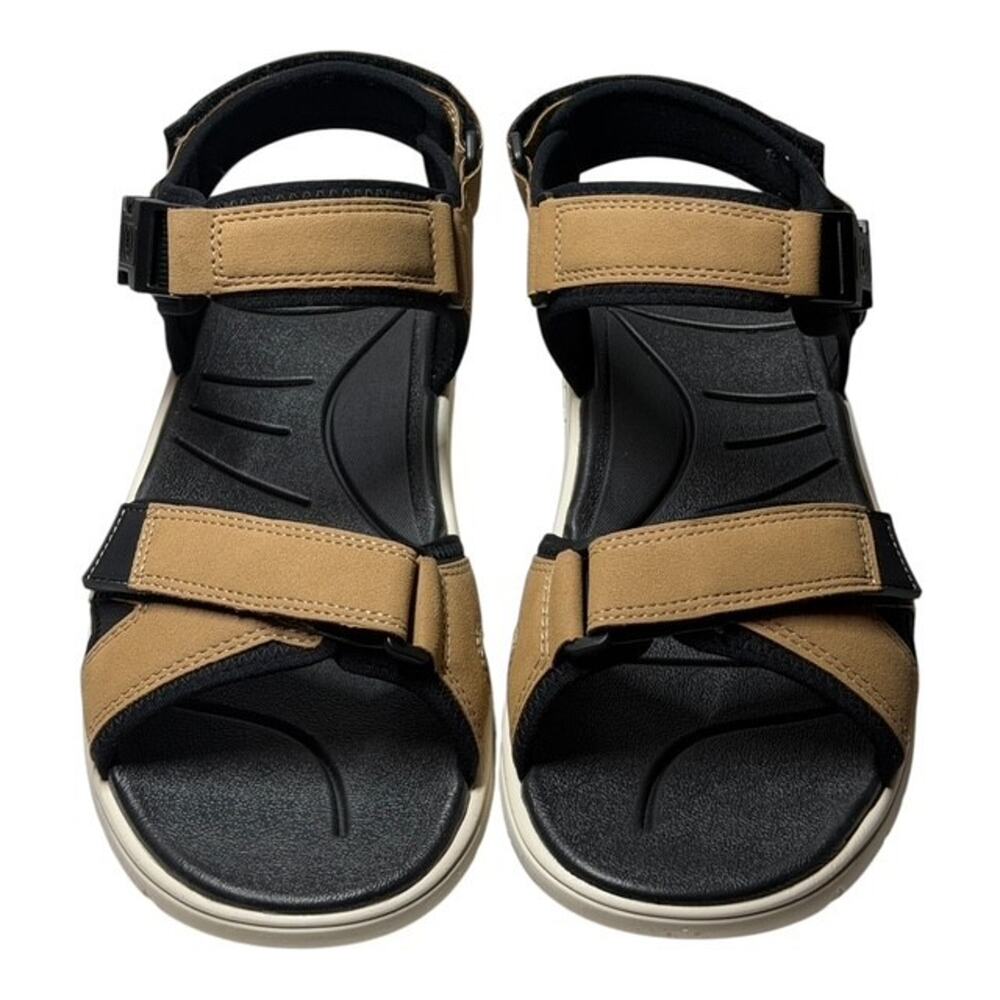 Lands’ End Men’s Sport Sandals Size 11D Tan Hook Loop Comfort Outdoor